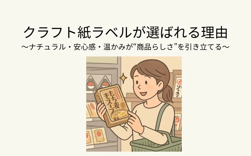 クラフト紙ラベルが選ばれる理由