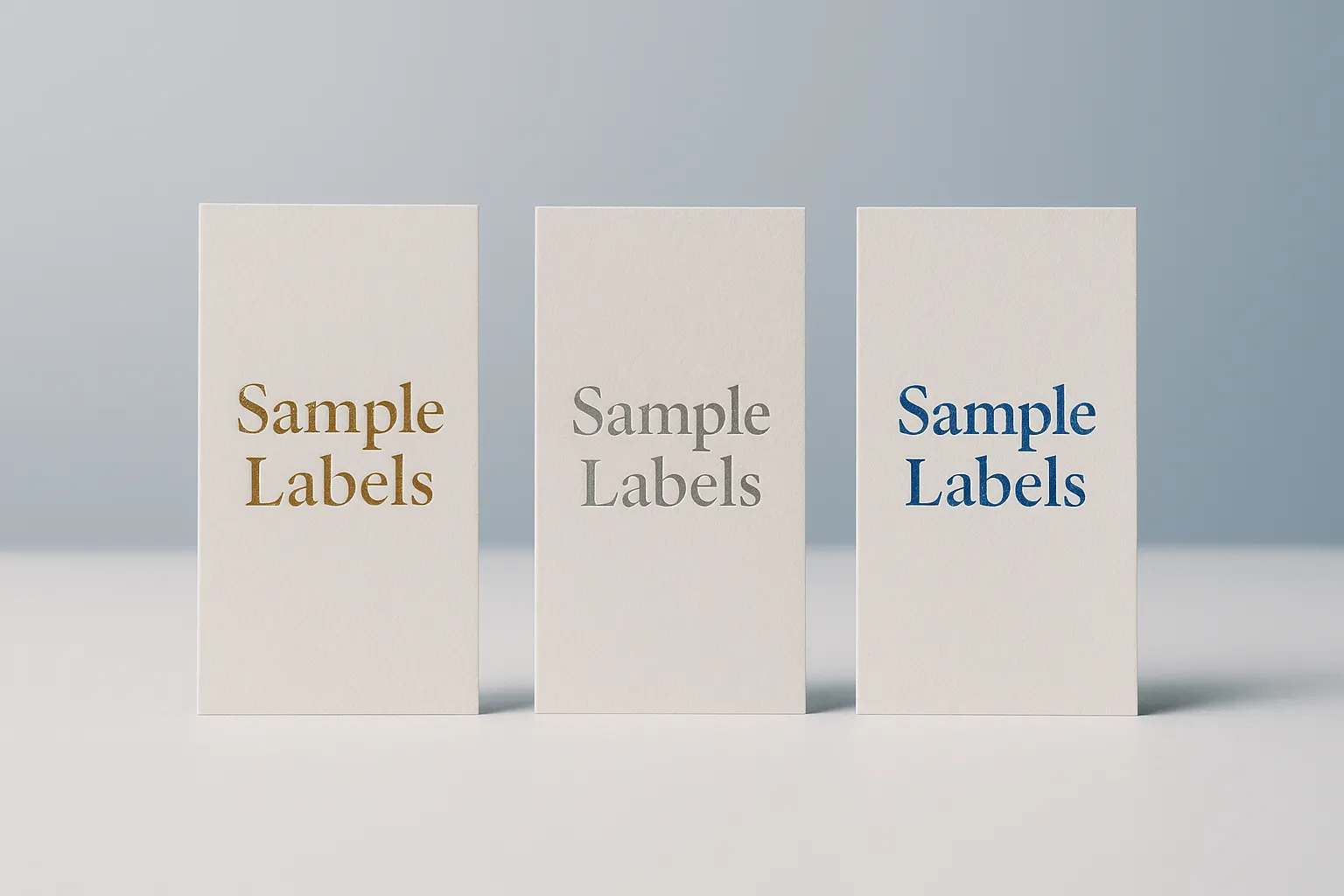 箔押しラベルのイメージ